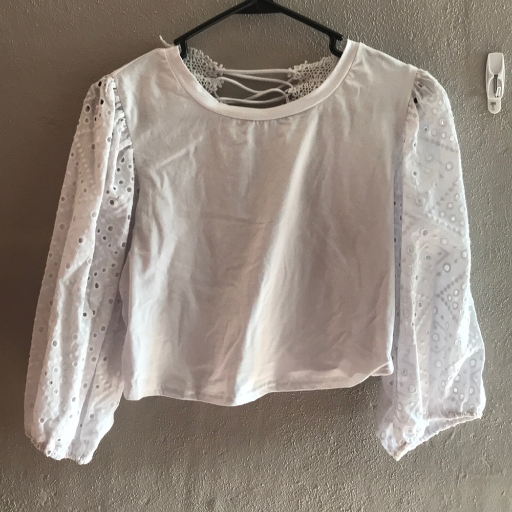 Mustard Seed Lace up crop top.